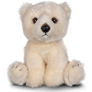 Animigos 37245 pluche dier ijsbeer, knuffeldier in realistisch design, knuffelzacht, ca. 23 cm groot
