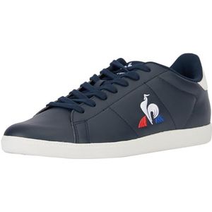 Le Coq Sportif Uniseks Courtset_2 Optical White/Dress Blue Sneakers, Jurk blauw optisch wit, 39 EU