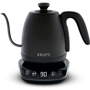 Krups BW9238 Caf�é Control Gooseneck waterkoker | zwanenhals uitloop | 1 l inhoud | digitaal display | 8 instellingen | 30 min warmhoudtijd | mat zwart