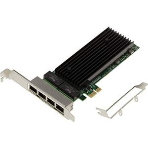 KALEA-INFORMATIQUE GIGABIT ethernet 4-poorts RJ45 Quad PCIe 2.0 x1 netwerkcontrollerkaart met Intel 82576 chipset, Low en High Profile