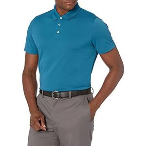 Amazon Essentials Men's Sneldrogend golfpoloshirt met slanke pasvorm, Donkerblauw, S