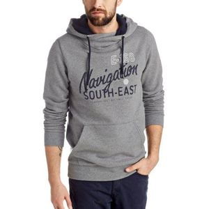 ESPRIT Heren sweatshirt Hoodie - Slim Fit 034EE2J018, grijs (medium grey melange), 3XL