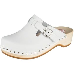 Berkemann Riem-oeffler Clogs voor volwassenen, uniseks, wit wit wit 100, 37 EU