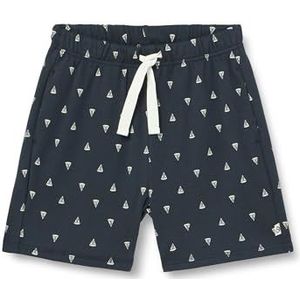 Müsli by Green Cotton Sailboat Shorts voor jongens, Night Blue/Balsem Cream, 140 cm