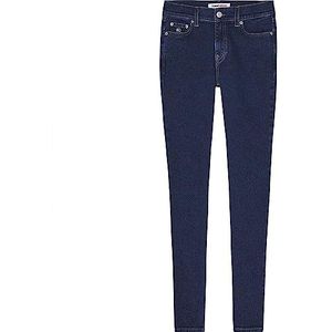 Tommy Jeans Dames Nora MD SKN CG4258, Denim Dark, 24W/30L, Denim Donker, 24W / 30L