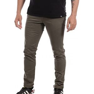 Teddy Smith Herenbroek Pallas Chino Drill, Turbulence Kaki, 28