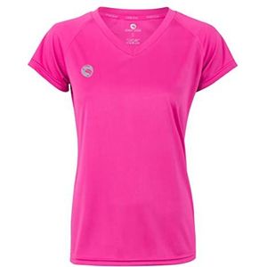 STARK SOUL Dames sportshirt fitness T-shirt vital, korte mouwen functioneel shirt, ademend, sneldrogend trainingsshirt, roze, XL