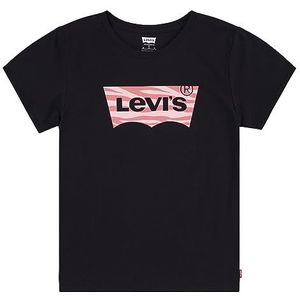 Levi's Meisjes Lvg ss Zebra Batwing T-shirt 4ej137 T-shirt, Kaviaar, 14 jaar