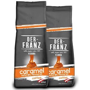 Der-Franz Koffie, gearomatiseerd met mit Karamel, gemalen, 2 x 500 g