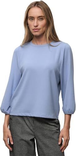 Street One Dames Jacquard shirt in Blauw, in size: 34