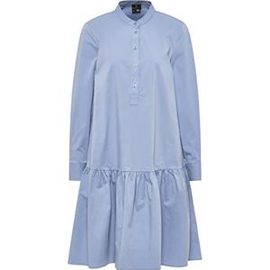 DreiMaster Klassik Dames hemdblousejurk, grijsblauw, M