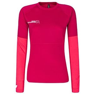 Rock Experience Moonstone LS T-shirt voor dames, 2000 Cherries Jubilee / 0793 Paradise Pink, XS