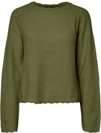 PIECES Trui 'PCRATH'  donkergroen