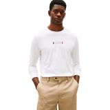 Tommy Hilfiger Brand Love Ls Tee Mw0mw41454 T-shirt L/S, wit (wit), XS heren, Wit (wit), XS
