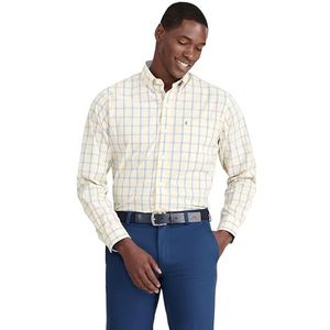 Izod Heren Voordeel Prestaties Geruite Lange Mouw Stretch Button Down Shirt