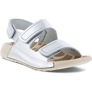 ECCO Cozmo K Platte sandalen voor meisjes, Pure Silver, 39 EU