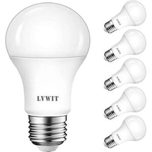 LVWIT Ledlamp, E27, 100 W, koud wit, 6500 K, ultrahelder, 1521 lm, mat, klassieke LED-lamp (verpakking van 6 stuks)