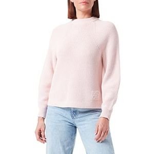 HUGO Sottavia Gebreide damessweater, licht/pastelroze 688, relaxed fit