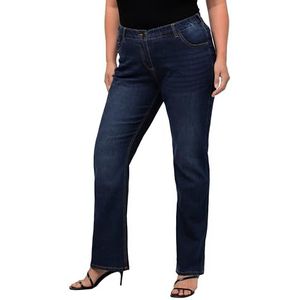 Ulla Popken Bootcut Jeans voor dames, Denim Blauw, 40W / 32L