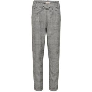 ONLY Konpoptrash Soft Check Pant Noos broek voor meisjes, Medium grijs (grey melange), 116 cm