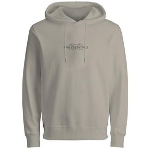 JACK & JONES Jprblacasper Sweat Hood FST, Zilvervoering., S