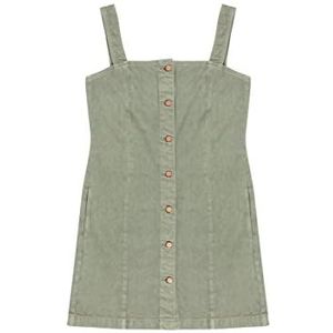 Wrangler Dames Short Utility Casual Dress, Tea Leaf, Medium, Tea Leaf, M