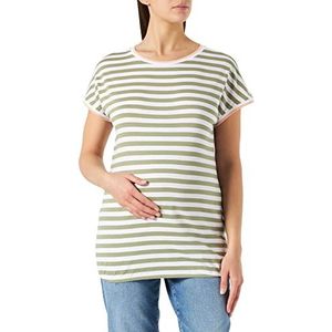 ESPRIT Maternity T-shirt in strepenlook, Real Olive - 307, 38
