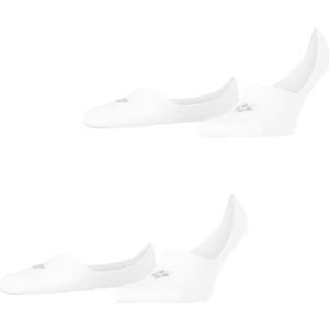 Burlington Heren Liner sokken Everyday 2-Pack M IN Katoen Onzichtbar eenkleurig Multipack 2 Paar, Wit (White 2000) - nieuw, 43-44