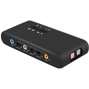 LEAGY - USB 7.1 - Externe Geluidskaart - 8-Kanaals - Tot 8 Luidsprekers - Dynamisch 3D Surround Sound