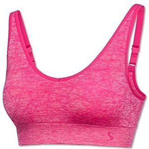 Schiesser Active Underwear Bustier Sportbeha voor dames, rood (roze-gemêleerd 520)., 40
