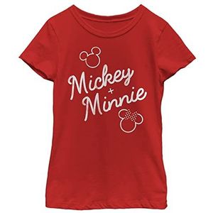 Disney T-shirt Meisjes Ondertekend samen (1 stuks), Rood, L