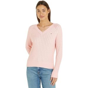 Tommy Hilfiger Truien voor dames, Whimsy Roze, 3XL grote maten tall