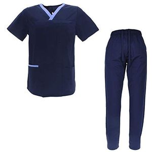 MISEMIYA Unisex jas en broek sanitair-uniformen sanitair 8178