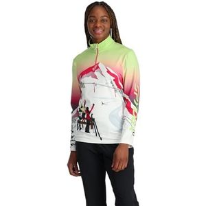 Spyder Sunset Zip T-hals, dames, limoenijs, XS