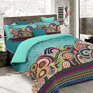 KI-OSA CPKIO6572PST Italian Bed Linen Kiosa dekbedovertrek, 100% katoen, KIO 657, dubbel