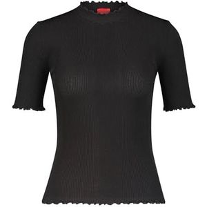 HUGO Dames Black Knitted Sweater, zwart, M