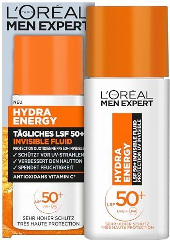 L'Oréal Men Expert - Hydra Energy - Zonnebrand - SPF 50+ - Invisible Fluid