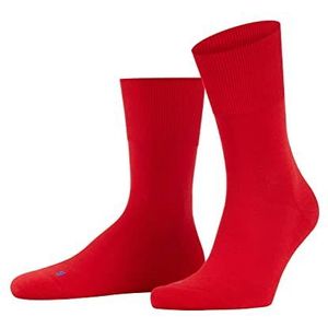 FALKE Uniseks-volwassene Sokken Run U SO Katoen Functioneel Material Eenkleurig 1 Paar, Rood (Fire 8150), 35-36