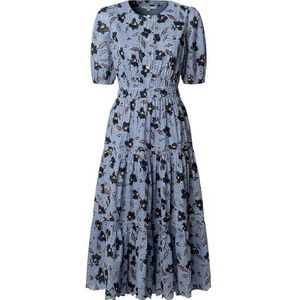 Pepe Jeans - Eva - Midi Jurk - Blauw - Katoen