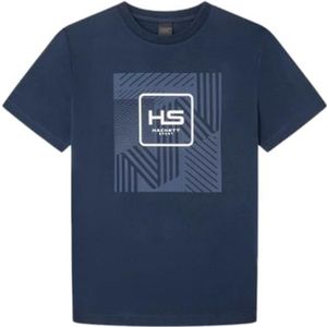 Hackett London Heren Hs Tape Polo T-shirt, Blauw (Navy), XXL, Blauw (zwart), XXL