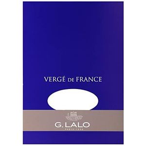 G. Lalo A5 Verge De France Papierschijf, 100 g, Wit, 50 vel A5 Pad A5 Extra wit