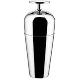 Alessi The Tending Box GIA26 - Parisienne Design Cocktail Shaker, met een onderste en een bovenste glas met knop, in 18/10 roestvrij staal, 50 cl