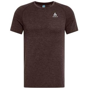 Odlo Crew Essential Seamless T-shirt Met Korte Mouwen Bruin L Man