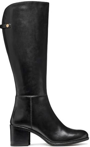 Geox - New Asheel - Dameslaarzen - Zwart - Met Hak - 6,5 cm