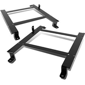 DNA MOTORING SBK-LM-CCV97C5 Paar Racing Bucket Seat Mount Beugels Compatibel met 97-04 Corvette, Zwart