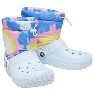 crocs Classic Lined Neo Puff Tie Dye Boot Mineral Blauw Croslite