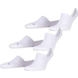 FALKE Uniseks-volwassene Liner sokken Cool Kick Invisible 3-Pack U IN Ademend Sneldrogend Onzichtbar eenkleurig 3 paar, Wit (White 2000), 39-41