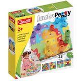 Quercetti 2271 Quercetti-2271 Jumbo Peggy-Vroeg Leren Knop Art Game Bouw Plugging Speelgoed