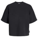 JACK & JONES - Sweatshirt - Zwart - Wijde Pasvorm - Ronde Hals