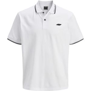 Jcopacer Jacquard Polo Ss, wit (bright white), S